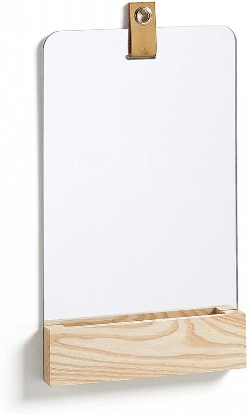 Oglinda dreptunghiulara cu suport din lemn 38 cm Lummi La Forma
