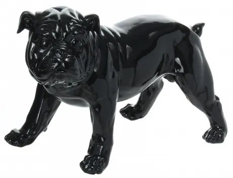 Sculptura Bulldog, negru