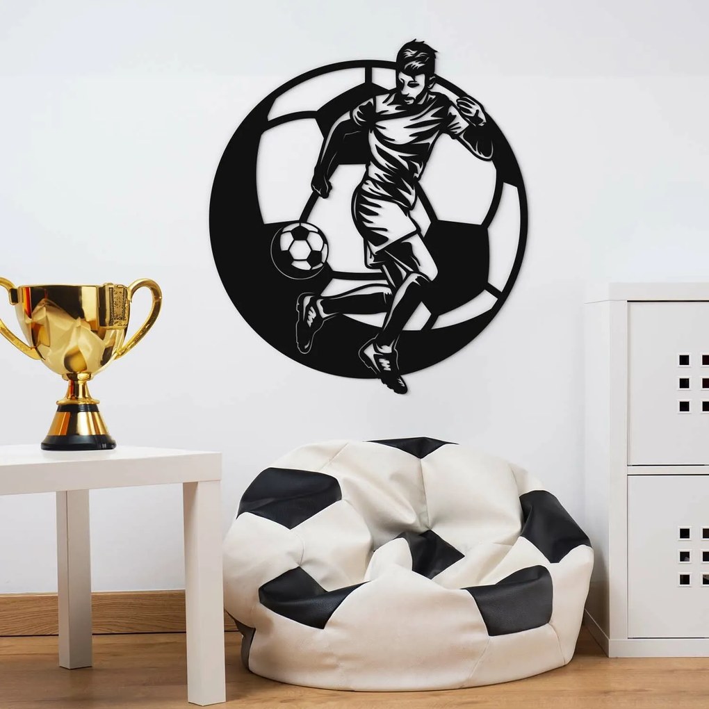 DUBLEZ | Tablou din lemn pentru perete - Fotbal