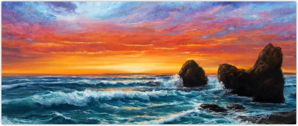 Tablou - Apus de soare (120x50 cm)