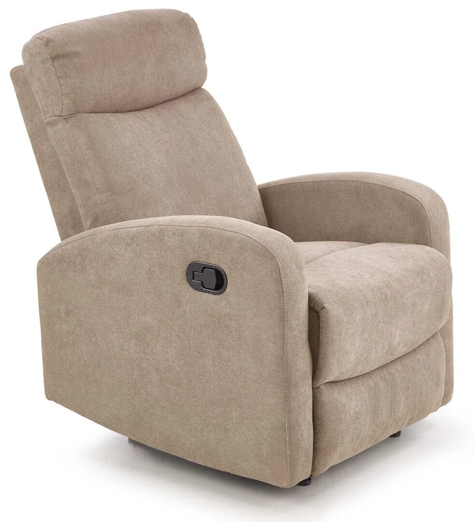 Fotoliu recliner Houston 103479x75x95cm, 30 kg, Beige, Tapiterie