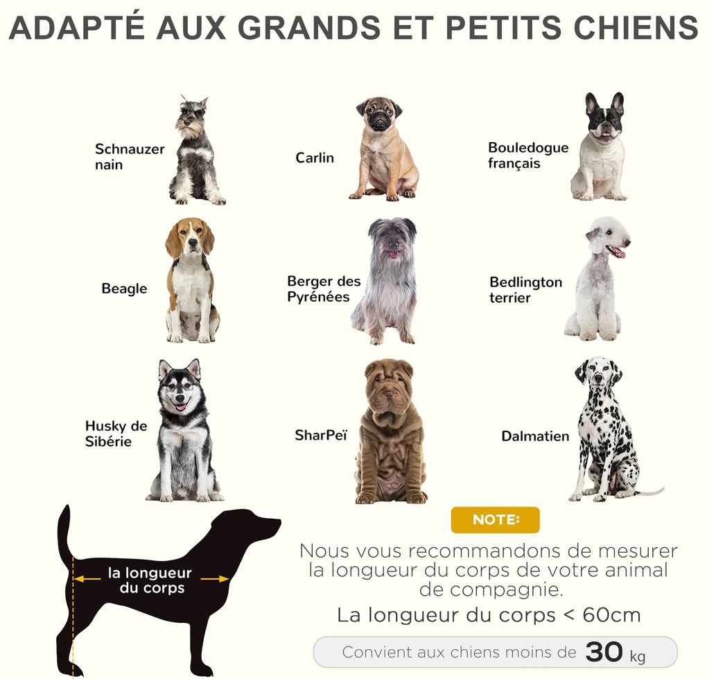 PawHut Pat pe picioare pat pentru câini pisici pat de tabără pat ridicat animale material textil Oxford textilenă micro-perforată oțel | Aosom Romania