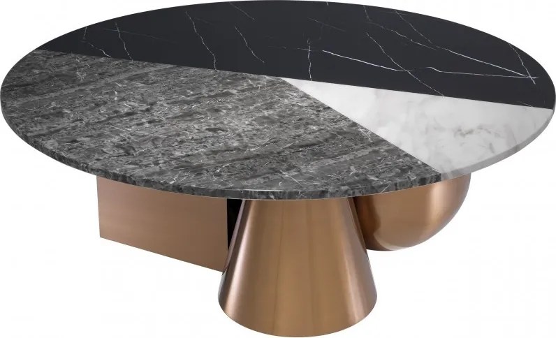 Masuta de cafea design LUX Tricolori, diam.120cm 113808 HZ