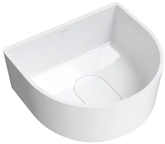 Lavoar pe blat Omnires Cadence M+ alb 42 cm