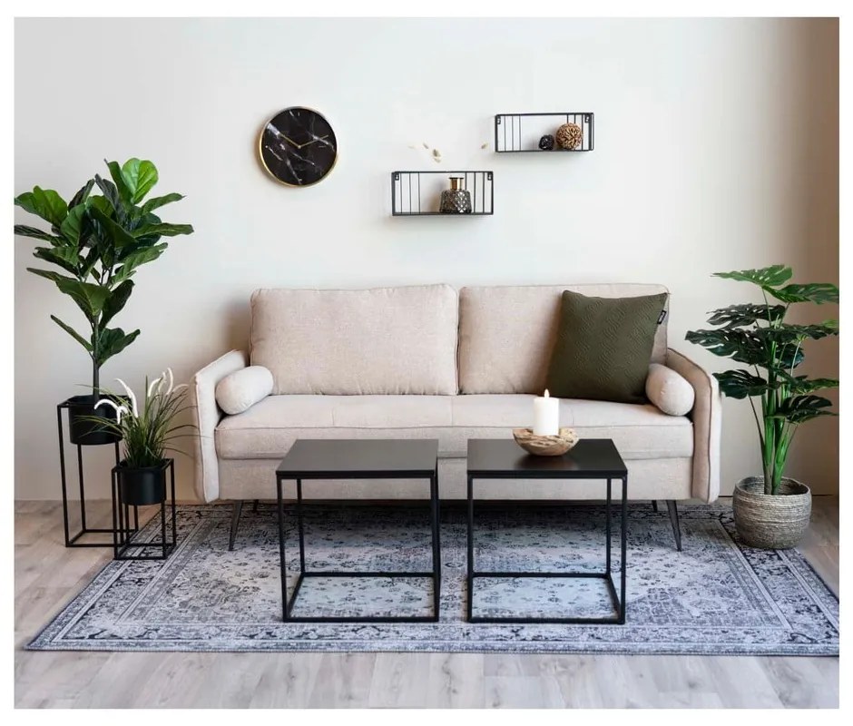 Măsuță auxiliară House Nordic Vita Vita, 45 x 45 cm, negru