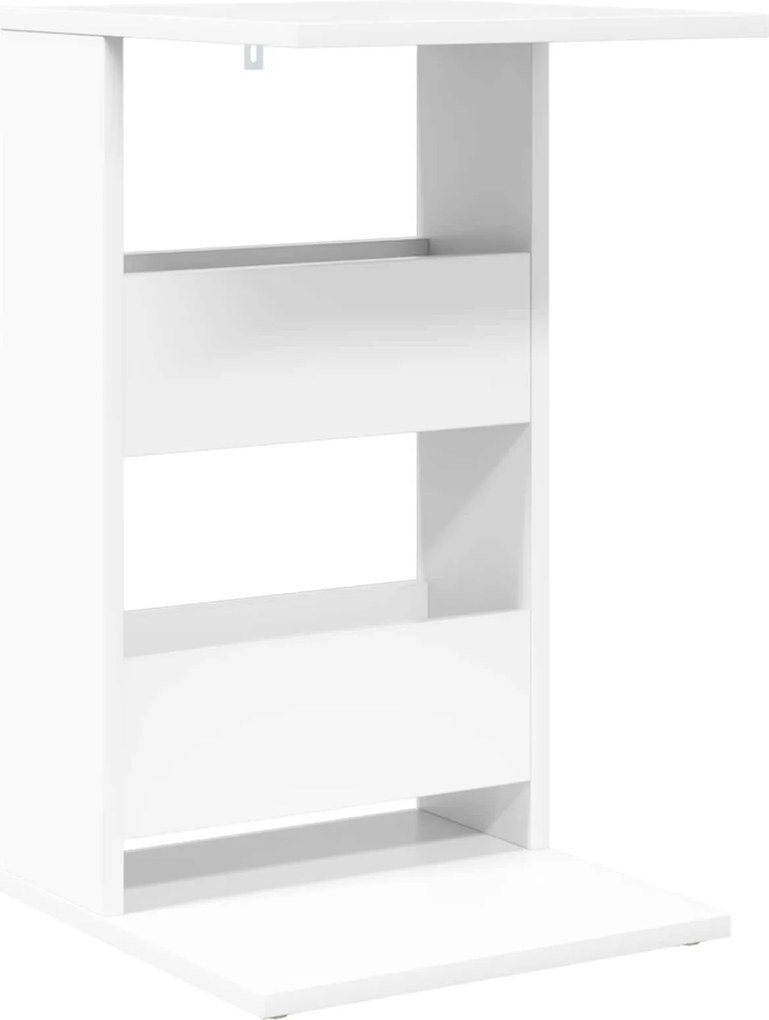 vidaXL Masă laterală Alb 40 x 35 x 60,5 cm Lemn compozit