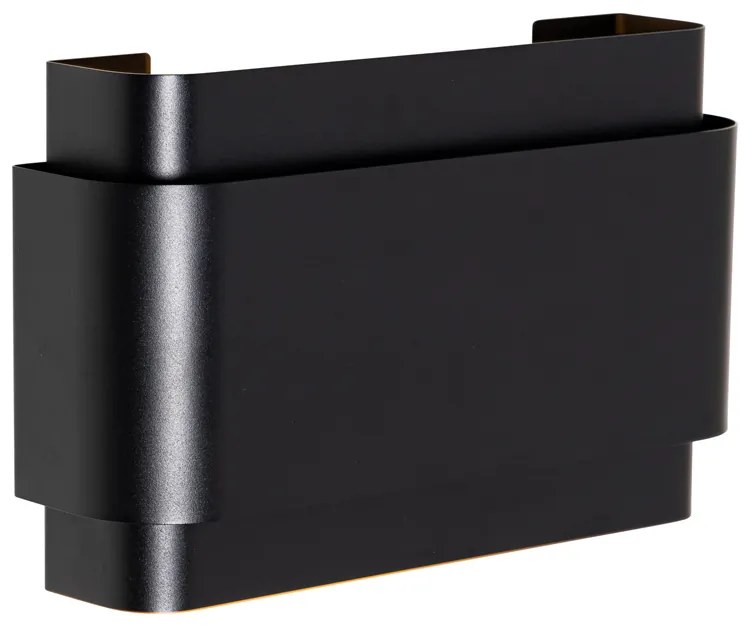 Aplică industrială neagră cu 2 lumini - Coen