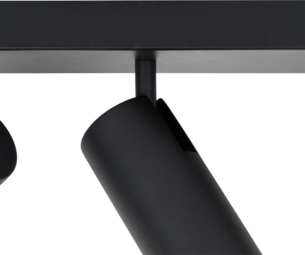 Spot de tavan inteligent negru cu 2 lumini reglabile, inclusiv 2 Wifi GU10 50mm - Renna