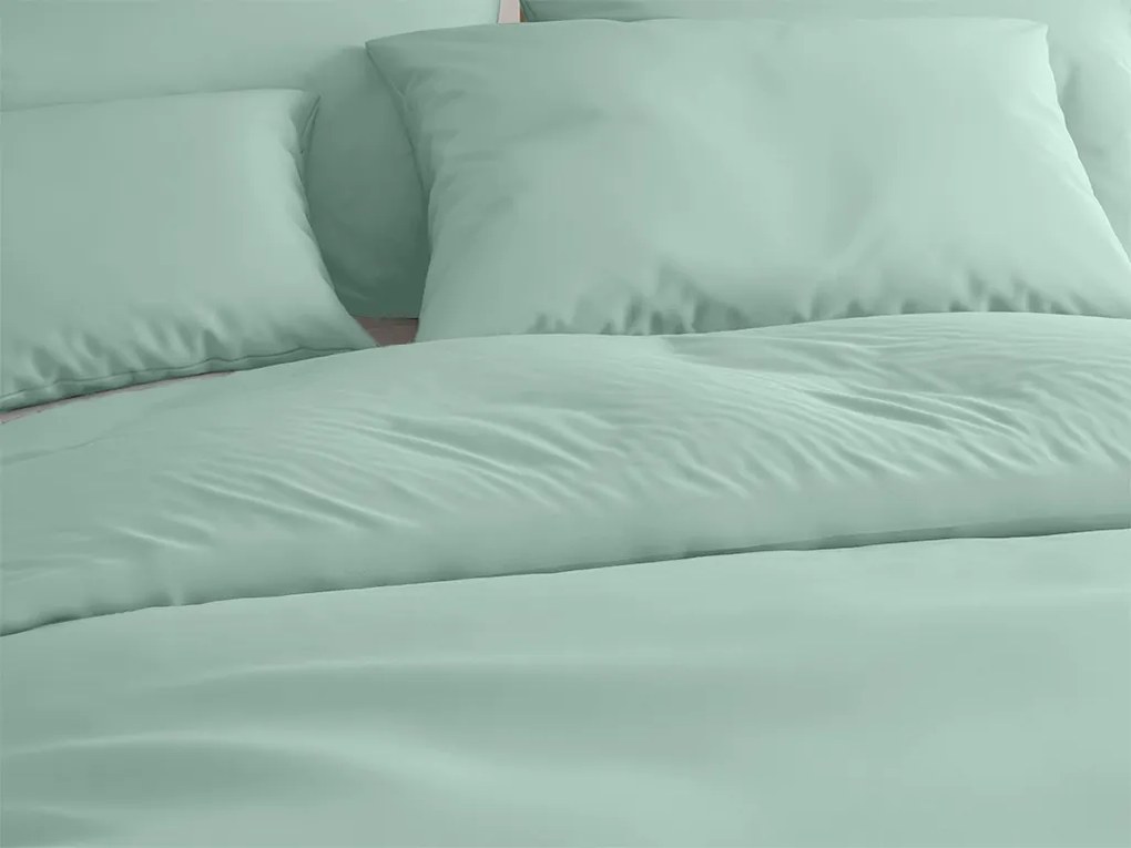 Lenjerie de pat din bumbac LUX mentol hoteliera cu buzunar Dimensiune lenjerie de pat: 70 x 90 cm | 140 x 200 cm