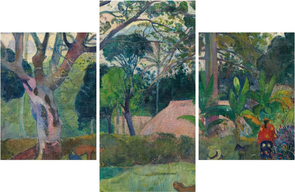 Tablou - Paul Gauguin, Te raau rahi (The Big Tree), reproducere (90x60 cm)