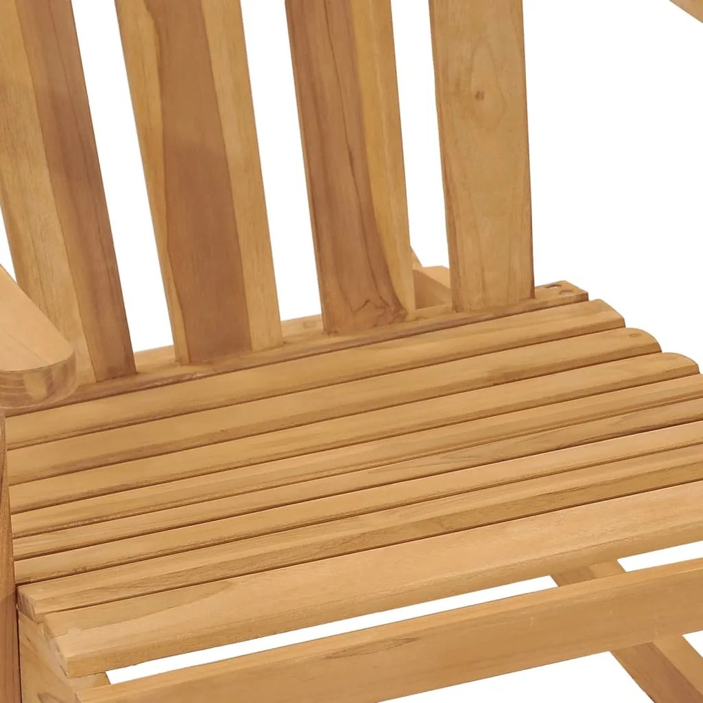Scaun balansoar Adirondack, lemn masiv de tec 1