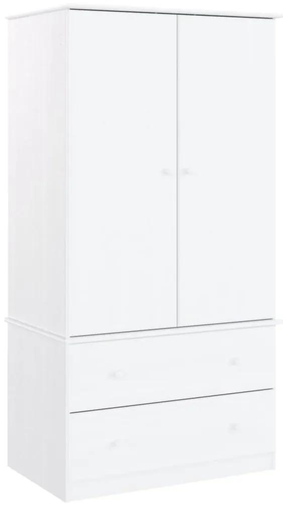 353930 vidaXL Dulap „ALTA”, alb, 90x55x170 cm, lemn masiv de pin