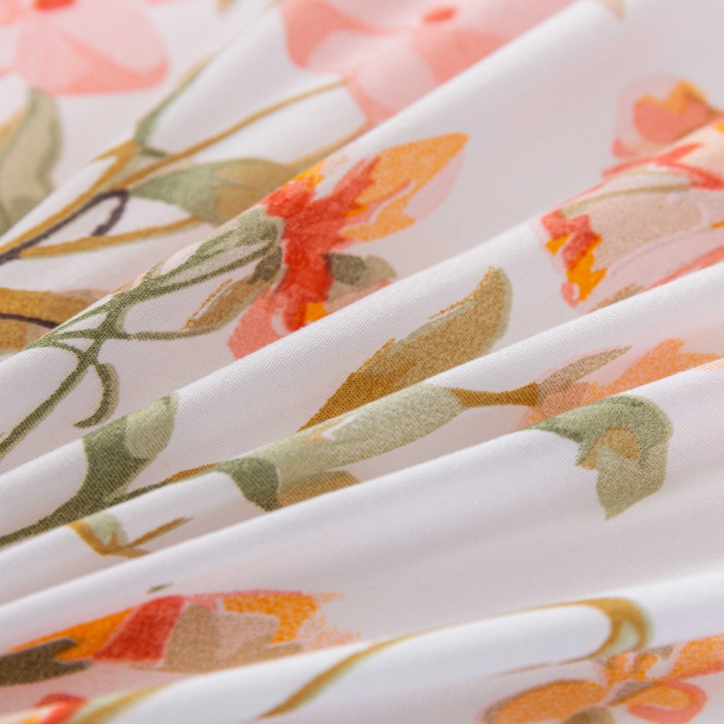 Lenjerie de pat din microfibra ORANGE BUTTERFLY albă Dimensiune lenjerie de pat: 70 x 80 cm | 140 x 200 cm