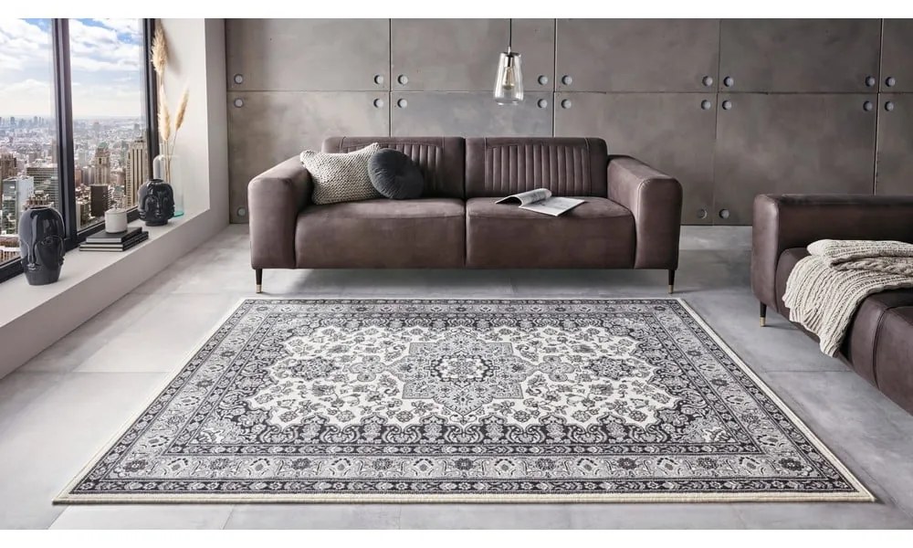 Covor Nouristan Parun Tabriz, 120 x 170 cm, crem - gri