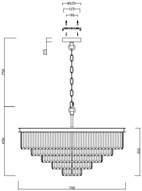 Candelabru design elegant REVERO MYMOD085PL-12BS