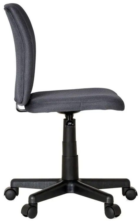 Scaun de birou rotativ pentru copii, fără brațe, gri