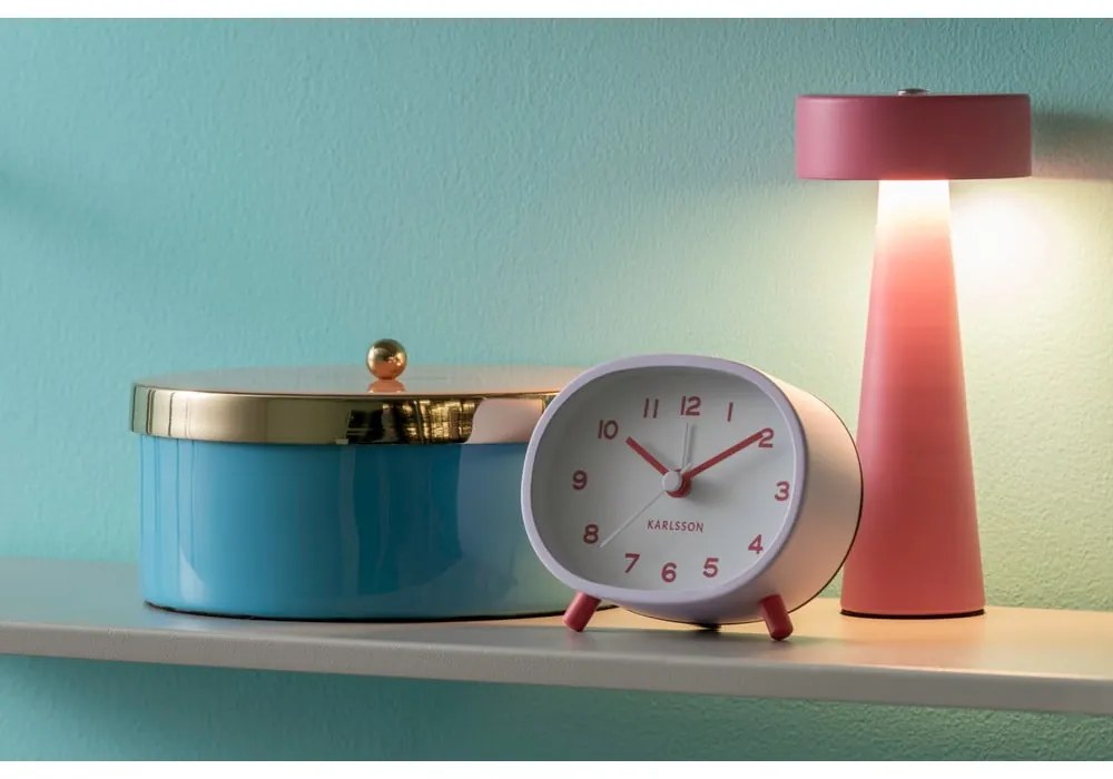 Cutie de depozitare albastră din metal decorativă ø 16x6 cm Double Funky – PT LIVING