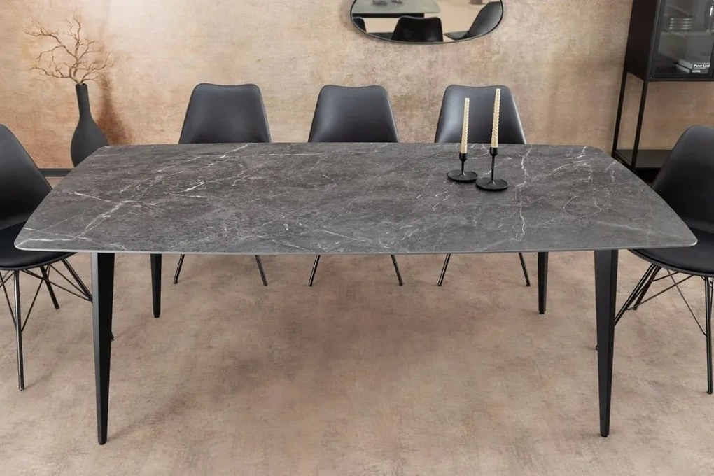 Masa dining design modern Milano antracit 160x85cm