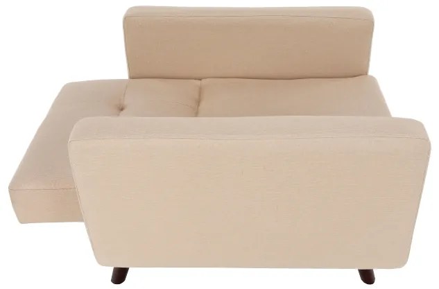 Fotoliu extensibil Culoare Bej / Nuc , ARKADIA