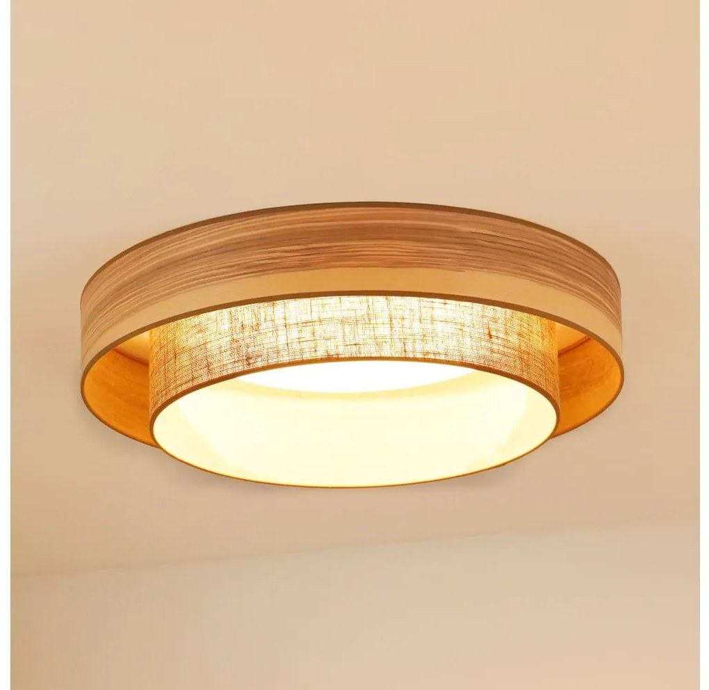 Brilagi - Plafonier LED MONTANA BOHO 26W 230V pr. 60 cm maro
