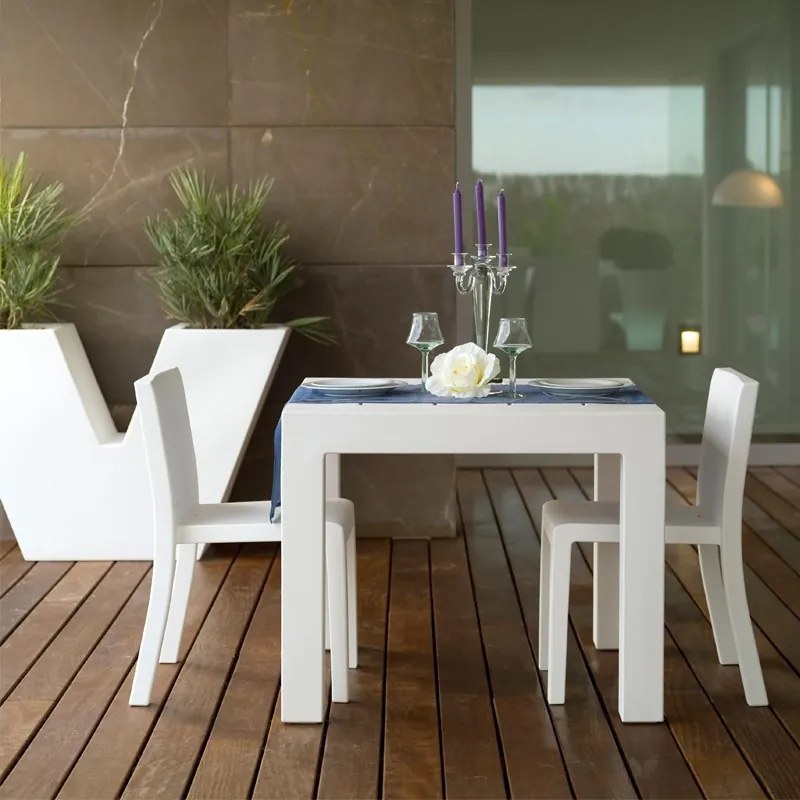 Masa de exterior / interior design modern premium JUT TABLE 90x90cm 44410 Vondom