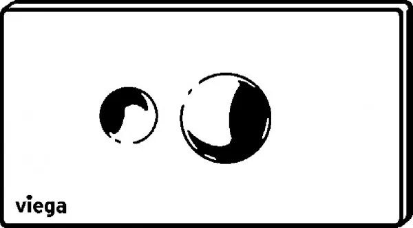 Clapeta actionare rezervor WC incastrat, Viega Visign for Style 10, crom, 596323