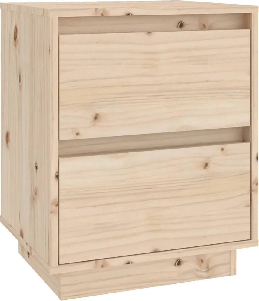 vidaXL Noptieră, 40x35x50 cm, lemn masiv de pin