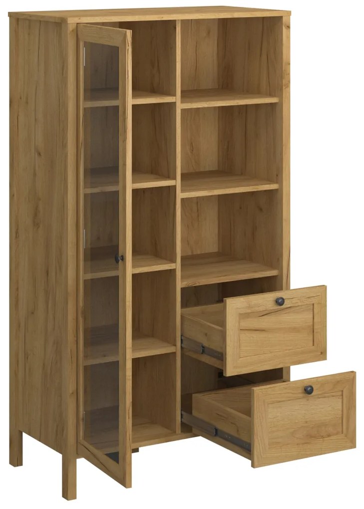 Vitrină Keira 1W2S (Stejar craft auriu). 1052997