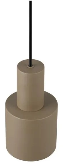 Lustră maro închis cu abajur din metal ø 12 cm Agudo – Trio