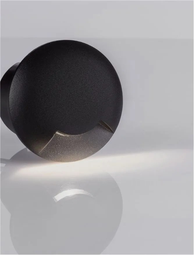 Spot LED incastrat iluminat exterior ambiental IP67 ERIS negru