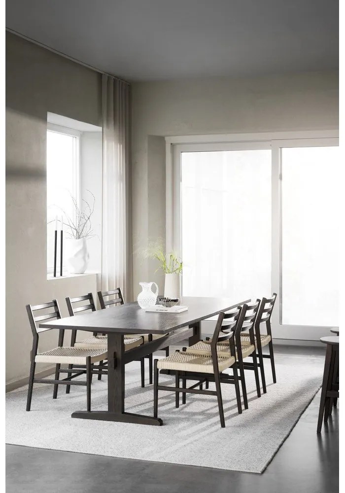 Scaune de dining natural /maro închis 2 buc. Harlan – Rowico