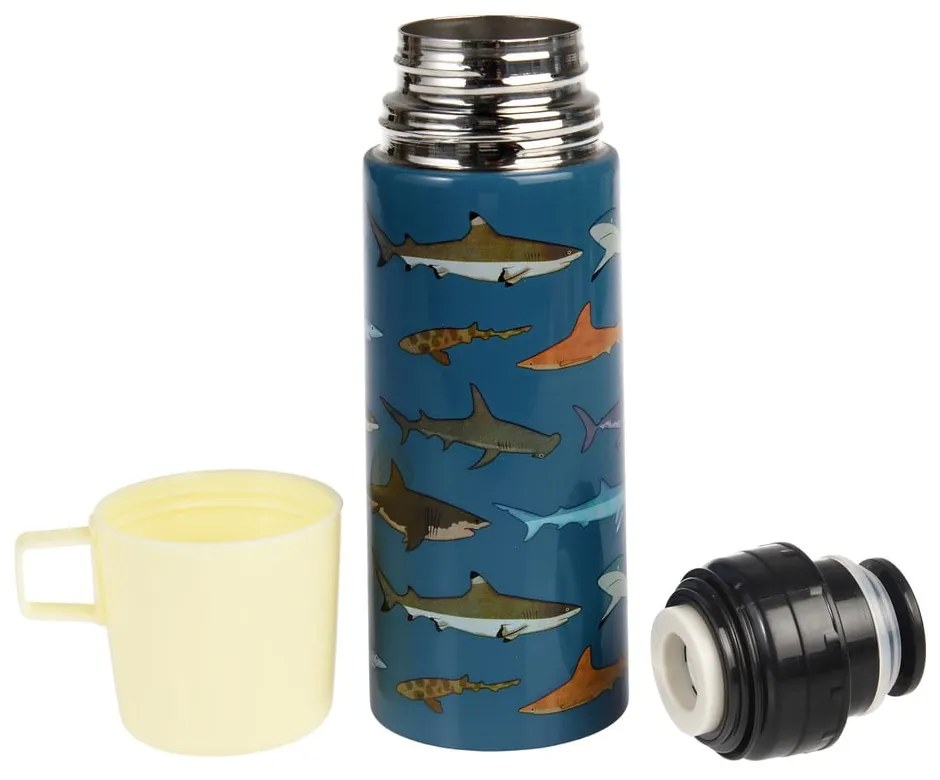 Termos albastru pentru copii 350 ml Sharks – Rex London