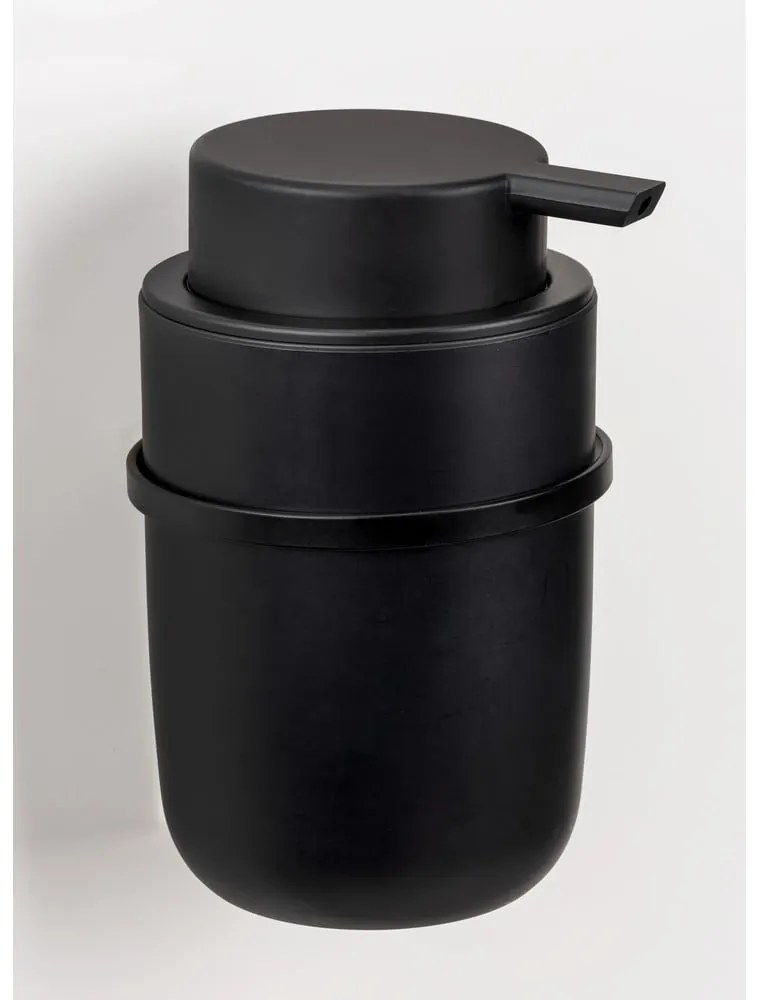 Dozator de săpun din plastic autoadeziv negru 0,25 l Carpino - Wenko