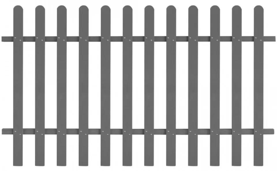 Gard din șipci, 200 x 120 cm, WPC
