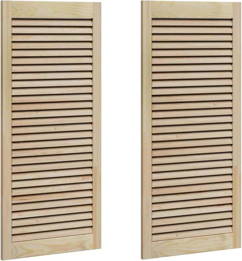 vidaXL Ușă de Dulap cu ușă 2 pcs natural 49,5 x 2,1 x 110 cm