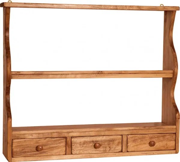 Corp suspendat, L79 18 H68 cm, 3 sertare, lemn masiv