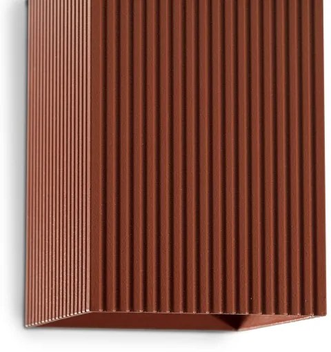 Aplică FARO 40568 SOLE 2xGU10/8W/230V cărămiziu canelat dreptunghiular