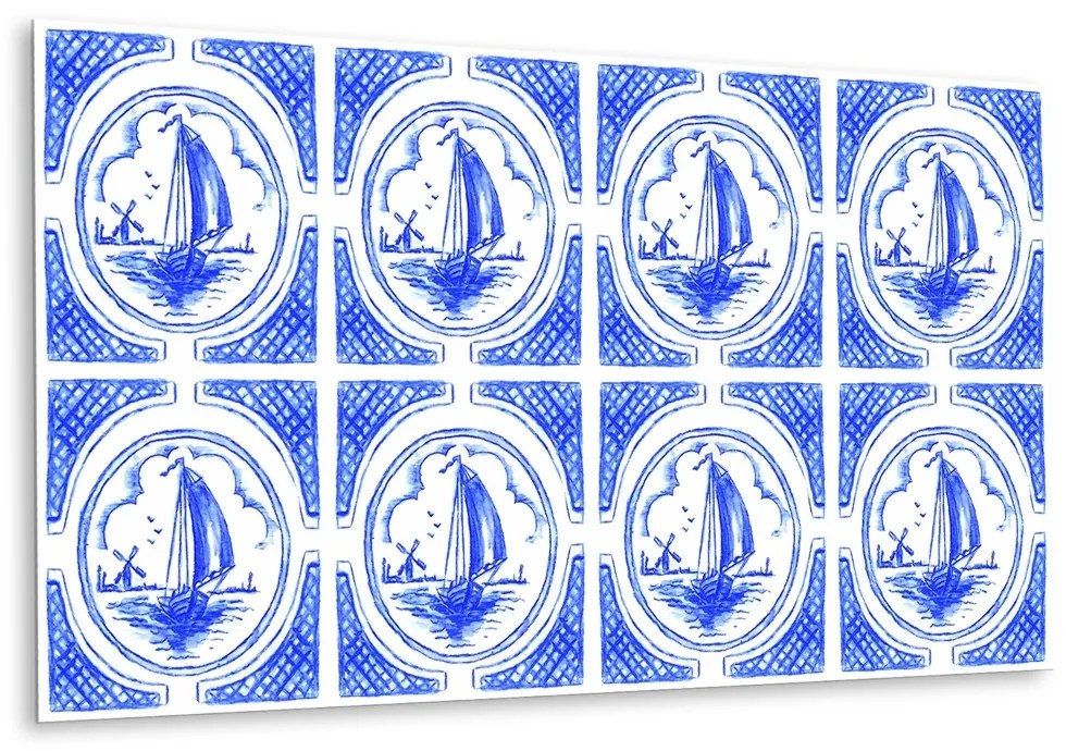 Panou decorativ pvc Barcă decorativă Azulejos