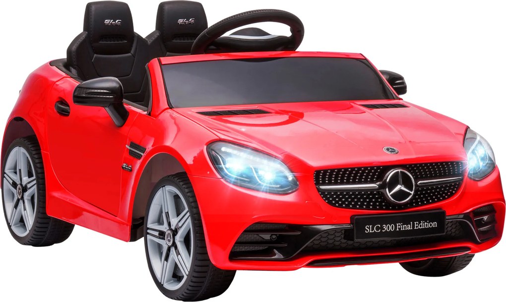 AIYAPLAY Mașină Electrică pentru Copii 3-6 Ani cu 2 Motoare, Telecomandă și Design Atrăgător, Dimensiuni 107x62,5x44 cm, Roșu | Aosom România
