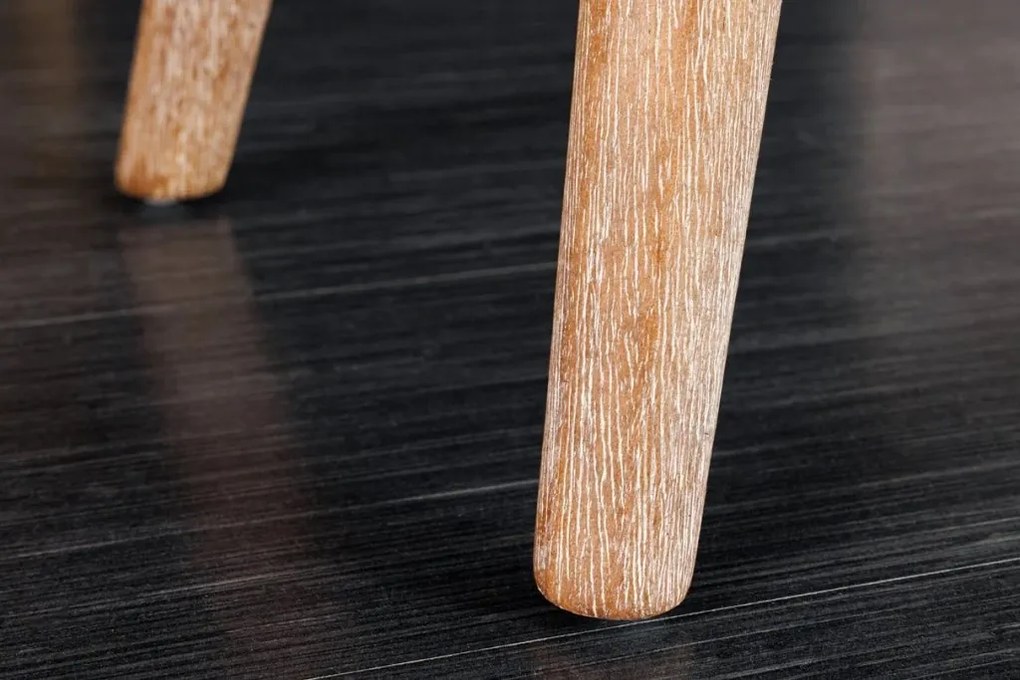 Bancheta eleganta, tapitata Scarlett 90cm, catifea bej cafea A-43279 VC