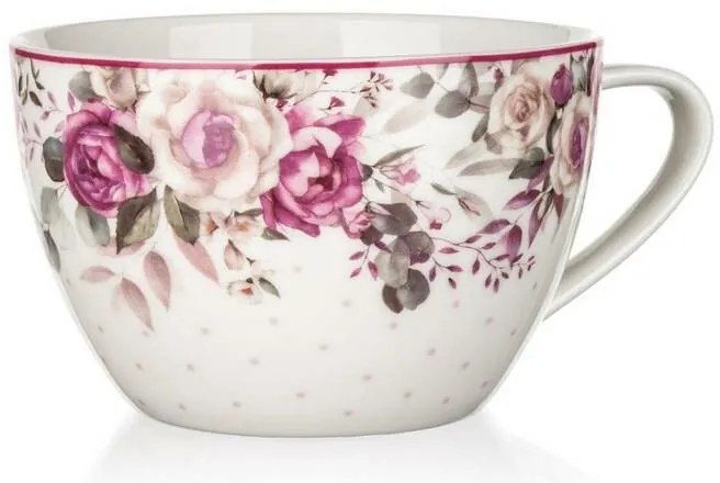 Banquet Cană ceramică jumbo Rose 550 ml