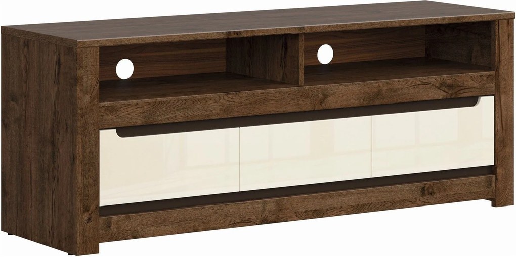 Comoda TV RUSO, nuc/bej, PAL, 149x46x59 cm