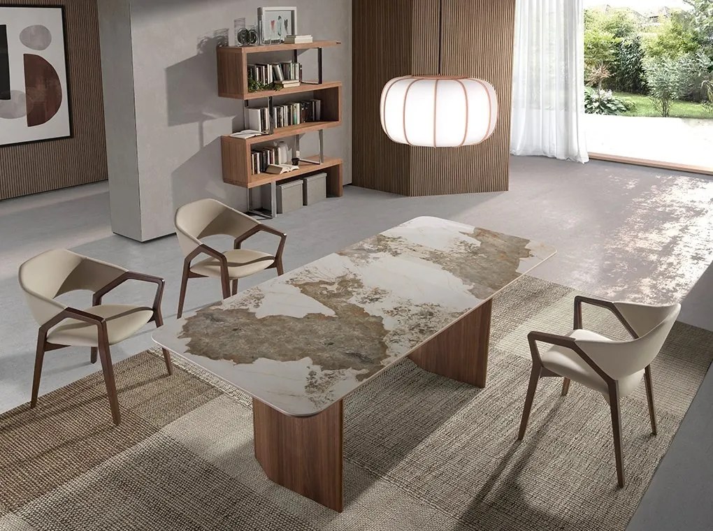 Masa deosebita design LUX Porcelain Marble 200x90cm