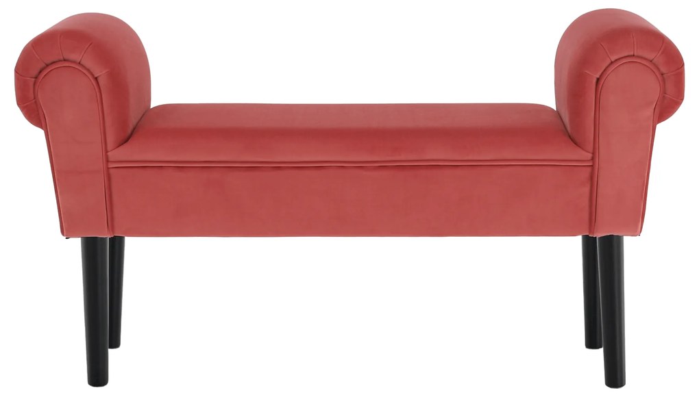 Bancă, catifea Velvet, oxy fire somonului/negru, BURDA