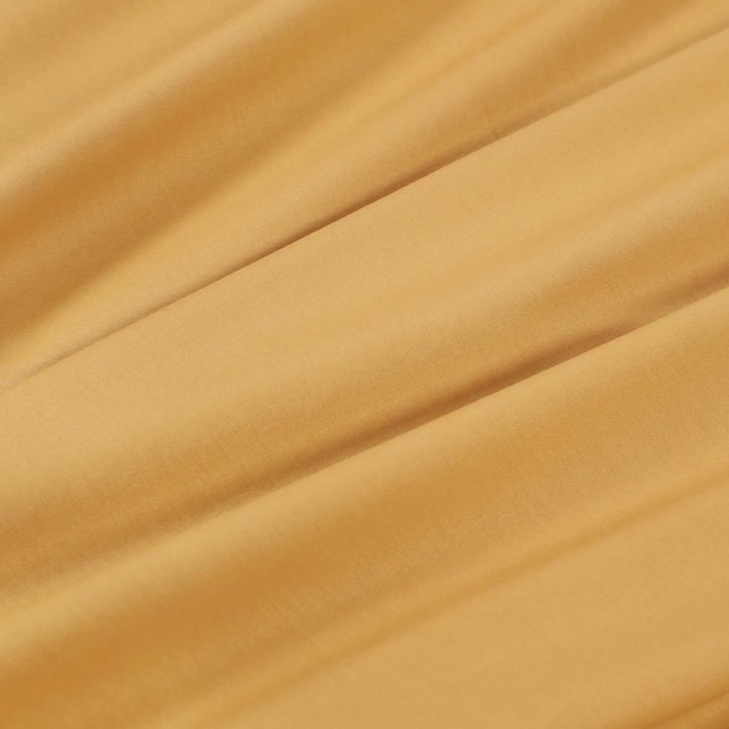 Goldea napron de masă 100% bumbac - muştar 50x180 cm