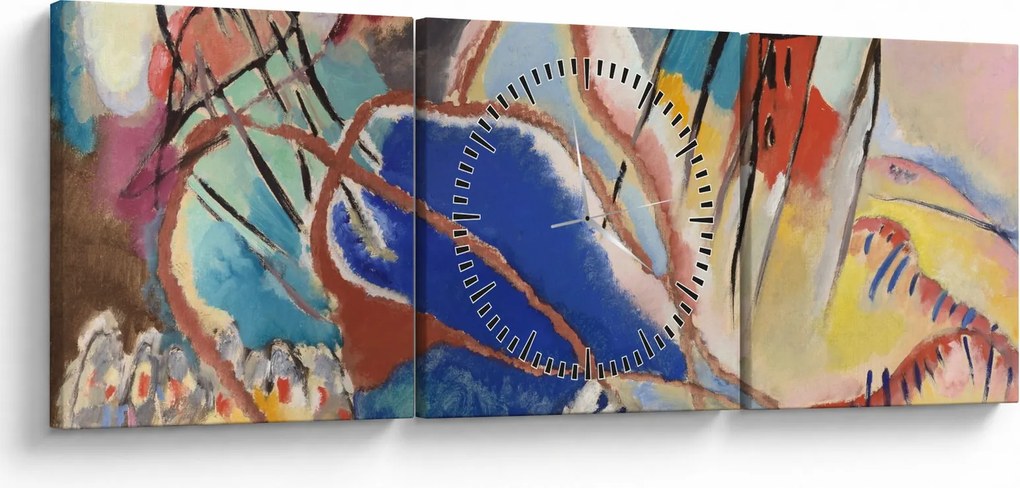Tablou -  Vasily Kandinsky, Improvisation No. 30 (Cannons), reproducere (cu ceas) (90x30 cm)