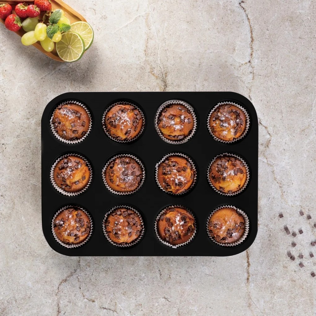 Tava 12 briose/muffins Leonardo Berlinger Haus BH 7945, visiniu mat