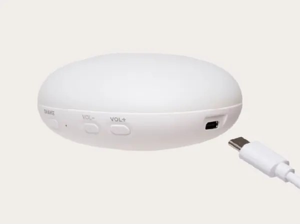 Moonie - Pluș pentru adormit cu melodie și lumină, foca, gri organic