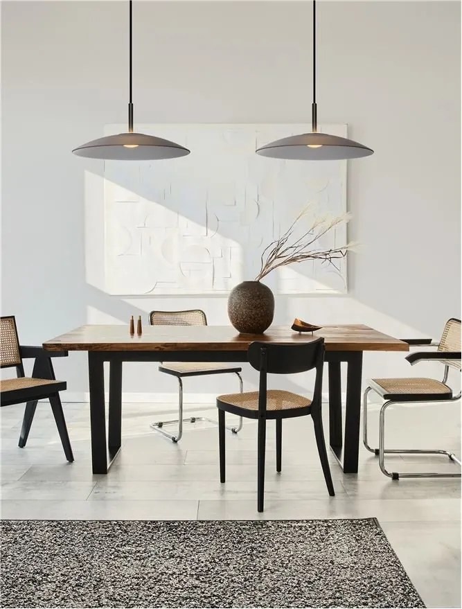 Lustra LED design modern POLIFEMO fumuriu, 40cm