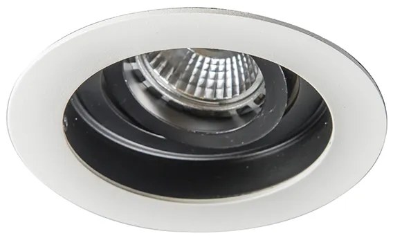 Spot modern încastrat din oțel alb set de 5 - Rondoo